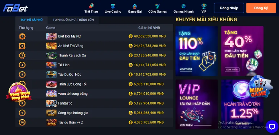 Game bắn cá nổ hũ 99ok vip